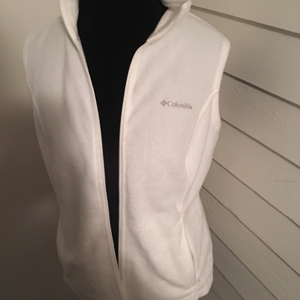 White Columbia vest